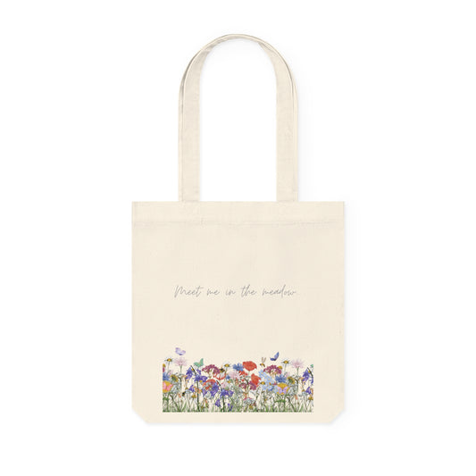 Cottage girl aesthetic eco tote bag - meadow